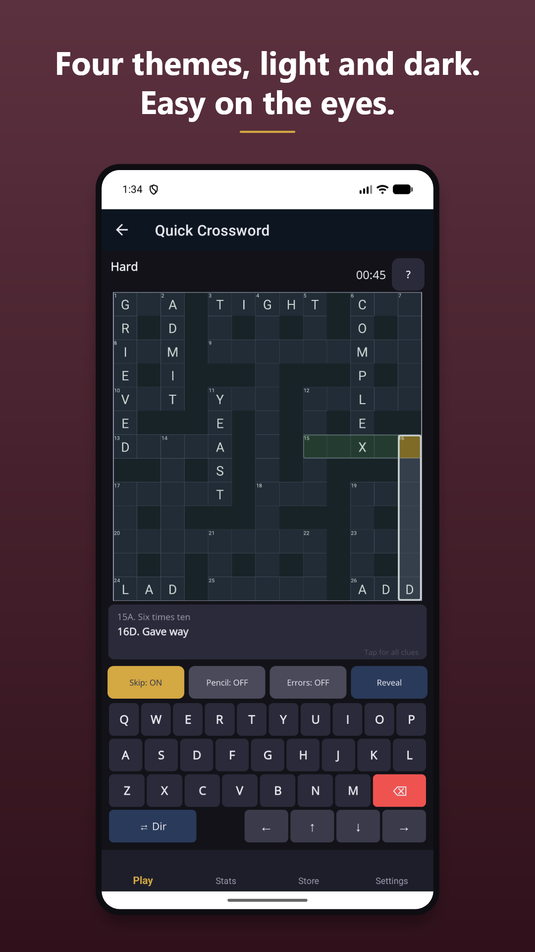 Quick Crossword by Big T screenshot 2