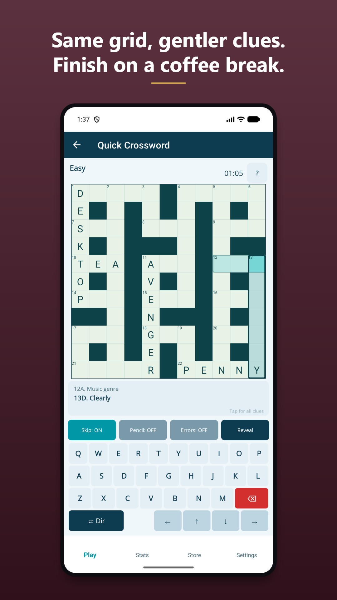 Quick Crossword by Big T screenshot 4