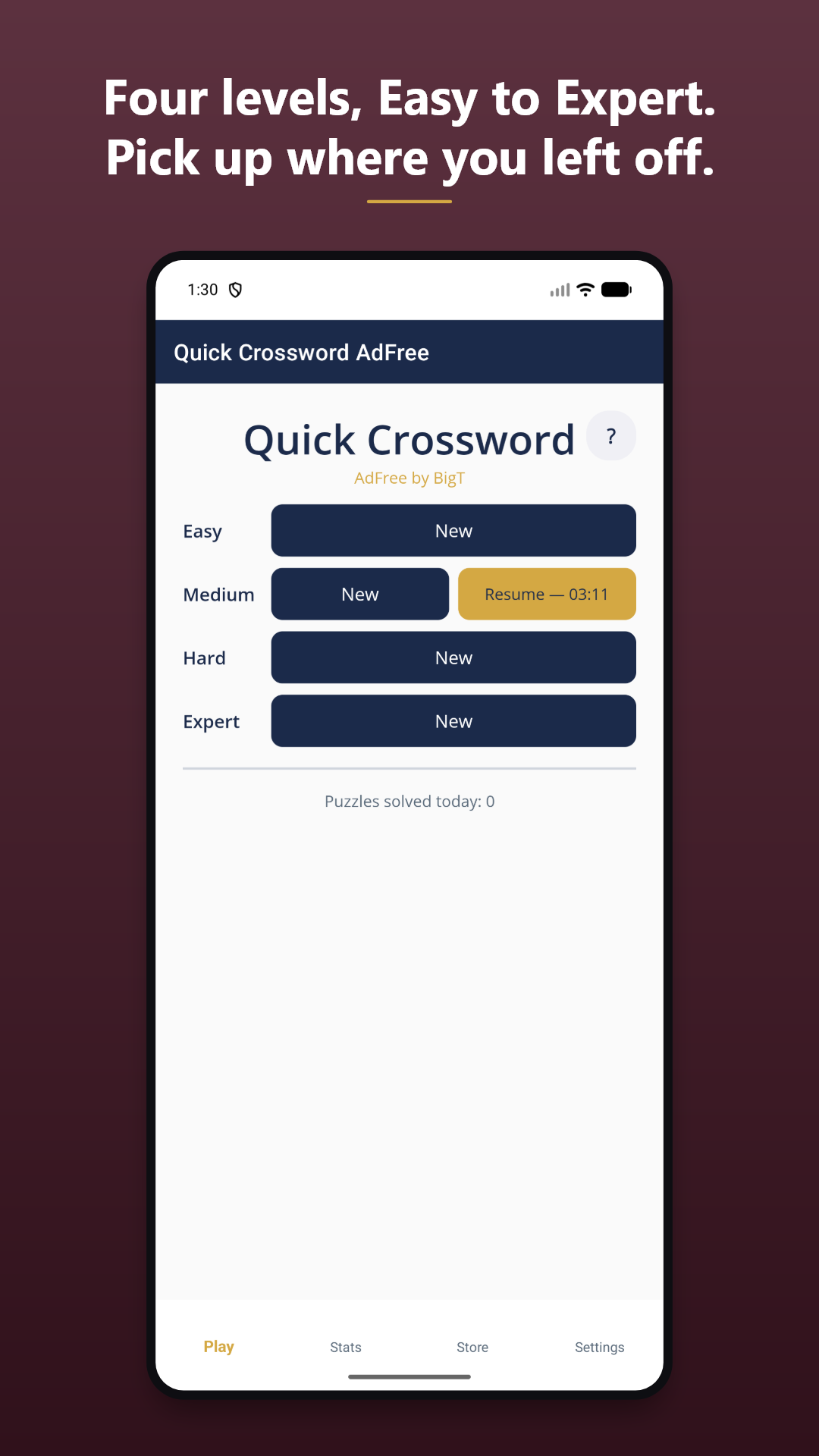 Quick Crossword by Big T screenshot 5