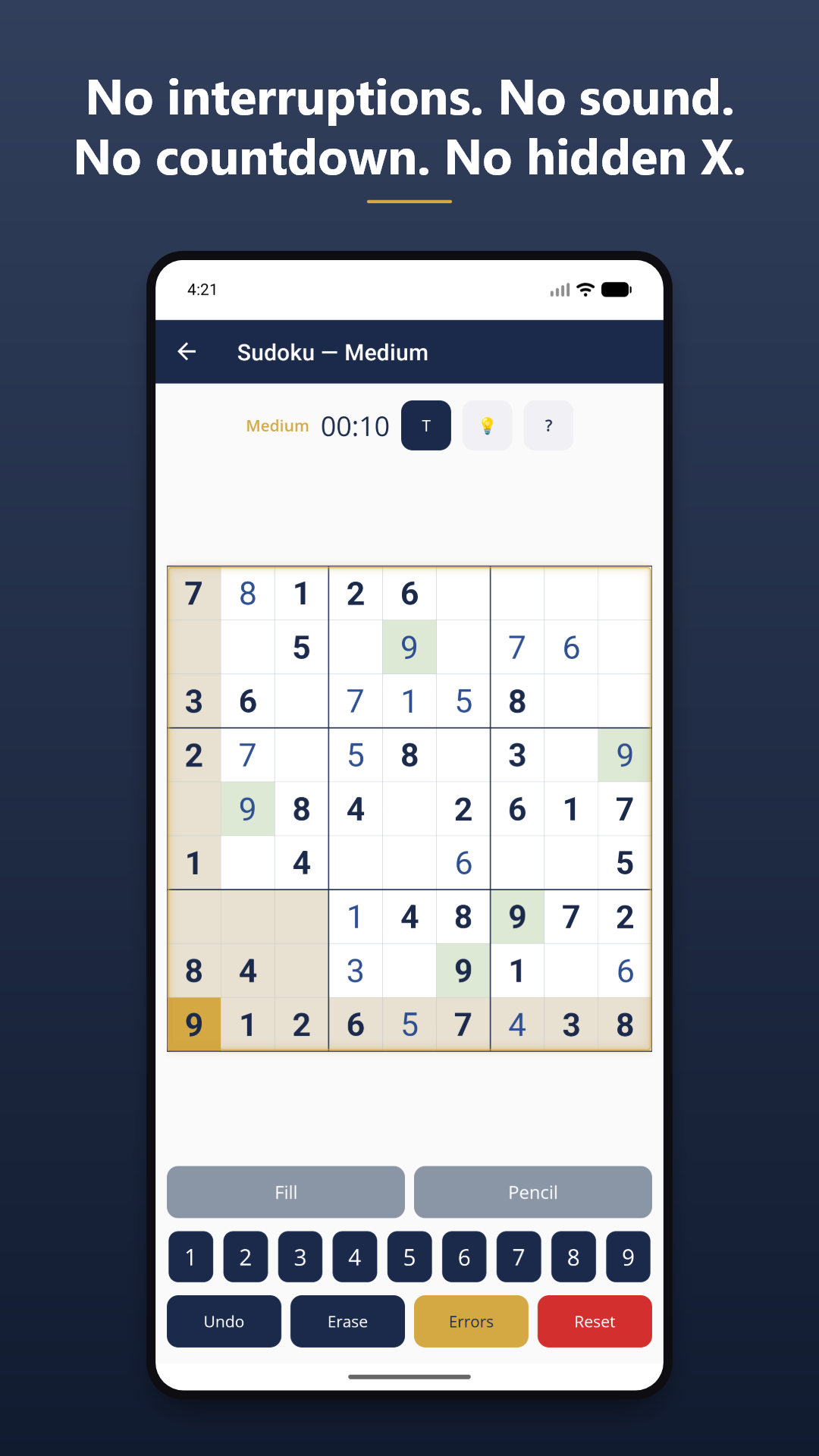Sudoku by Big T screenshot 1