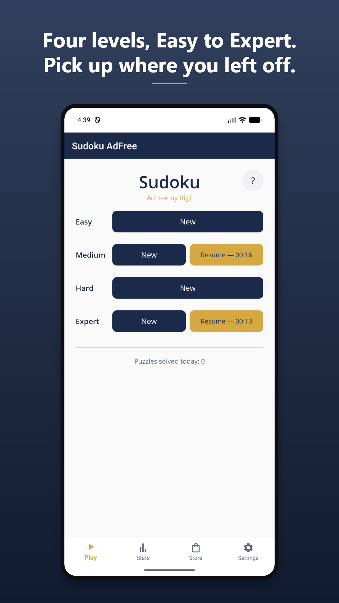 Sudoku by Big T screenshot 5